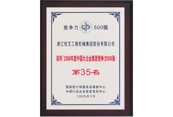 杭州叉车荣誉-荣列2008年度中国大……